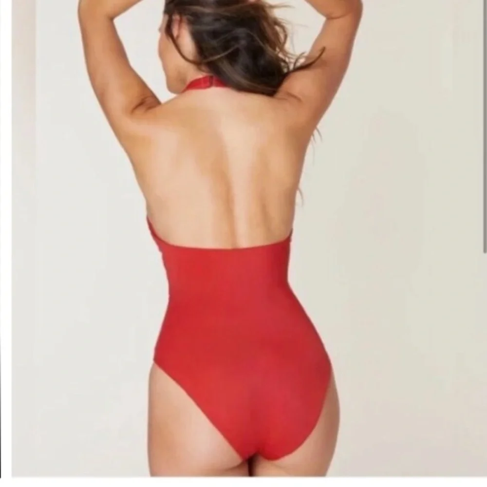 NWT Andie The Luzon one piece swimsuit chili pepper large - Picture 2 of 2
